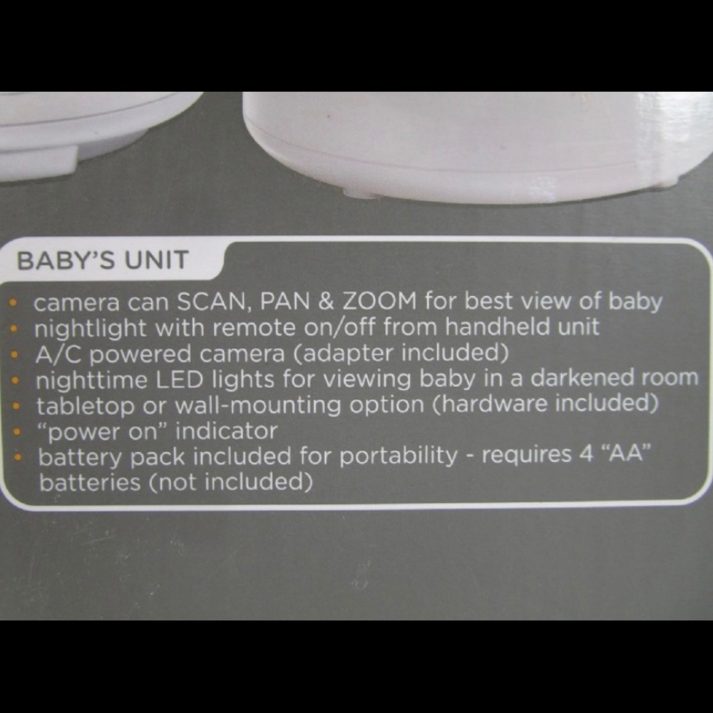 Summer Infant InTouch Touchscreen Dual Two Monitor - Picture 5 of 8
